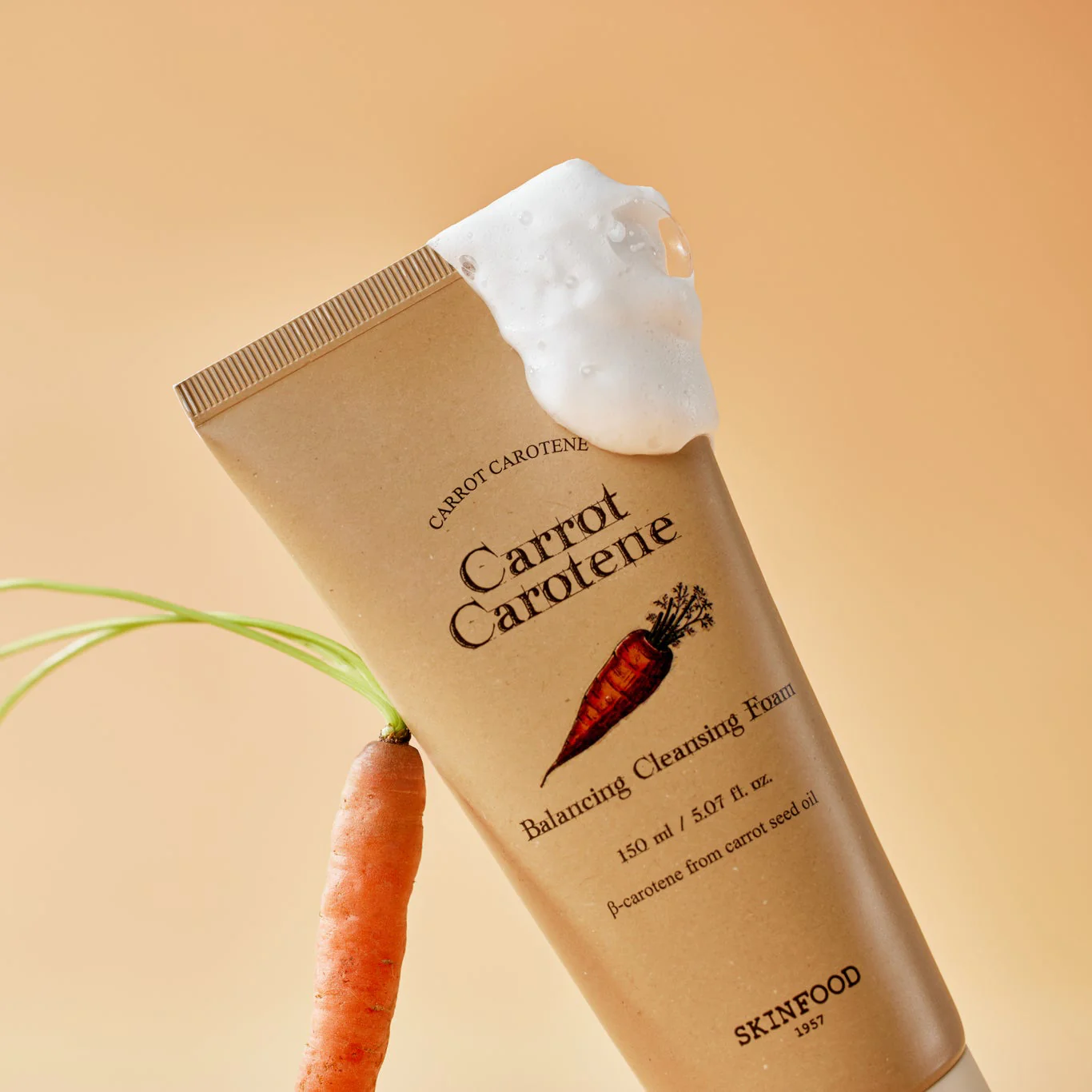 Carrot Carotene Balancing Cleansing Foam (150ml) - Image 2